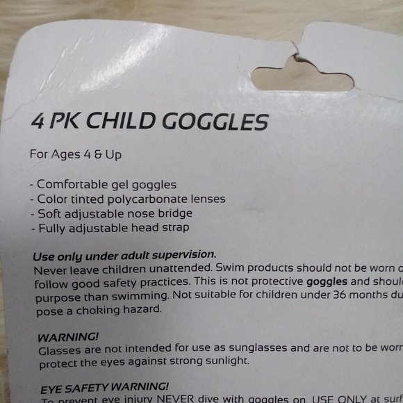 📌4/$20 Kids Swim Goggles NEW Multi-Colors 4pk - Picture 5 of 13